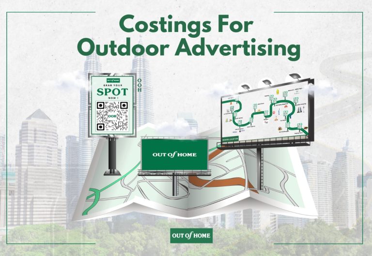 Infographic showing billboard advertising cost in Malaysia, including cost of billboards and billboards pricing across key locations.
